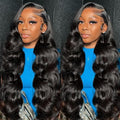 30 Inch Body Wave Lace Front Wigs Human Hair 13X6 HD Lace Frontal Wigs Human Hair 180% Density Glueless Wigs Human Hair Pre Plucked for Women Brazilian Virgin Body Wave Wig Natural Color