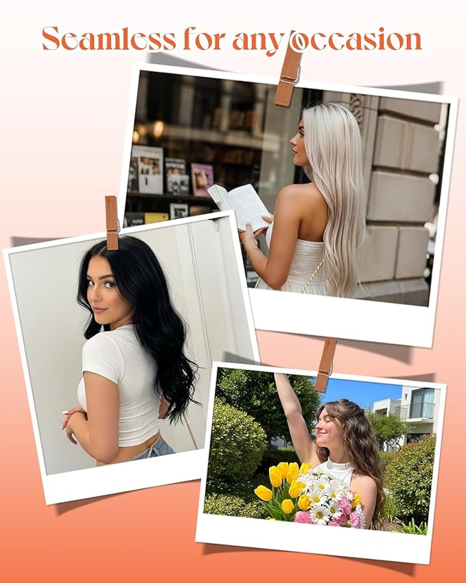Sunny Hair Tape in Hair Extensions Real Human Hair Invisible Remy Hair Extensions Tape ins for Women Cool Brown Ombre Light Brown Balayage Medium Blonde 24 inch 25G