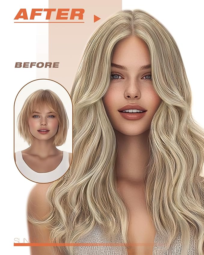 Sunny Hair Tape in Hair Extensions Human Hair, Blonde Hair Extensions Tape in Highlight Blonde Human Hair Tape in Extensions 18 inch 50G