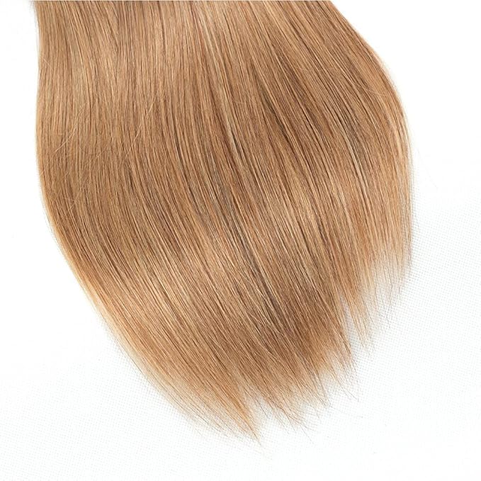 Blonde Bundles Human Hair Ombre Straight Bundle Niegmeag Brazilian Virgin Remy Hair 3 Bundles 18 20 22 Inch 2 Tone Black and Honey Blonde Straight Bundle Double Weft Hair Weave 300g
