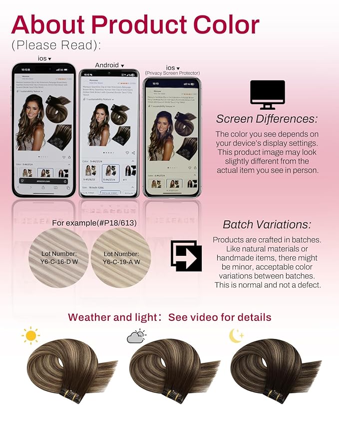 Moresoo Seamless Clip in Hair Extensions Real Human Hair Dark Brown to Caramel Blonde Ombre Human Hair Clip in Extensions Brown to Blonde Balayage Invisible 120g/7pcs 16 inch