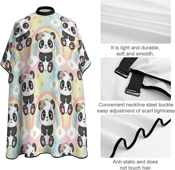 Professional Anti Static Hair Cutting Cape with Elastic Buckle, Waterproof Salon Cape for Coloring/Perming/Styling