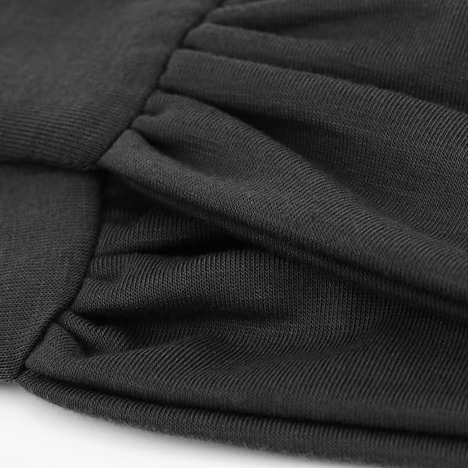 DRESHOW 6 PCS Adjustable Headbands for Women Knotted Headbands Elastic Non-Slip Fashion Hair Bands for Workout Sports Running Yoga