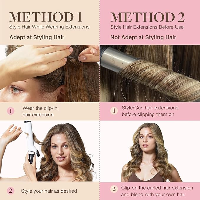 GOO GOO Clip in Hair Extensions Real Human Hair, Remy Human Hair Extensions Clip ins for Women, Natural Human Hair, 16inch 110g 7Pcs, 5A/90/16F Bahamian Balayage