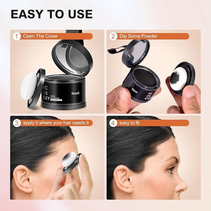 Root Touch Up Powder for Hair Coverage - Instantly Cover Gray, Thinning Hair, Hairline Shadows for Women's Eyebrows, Men's Beard Lines and Bald Spots (Light Blonde)