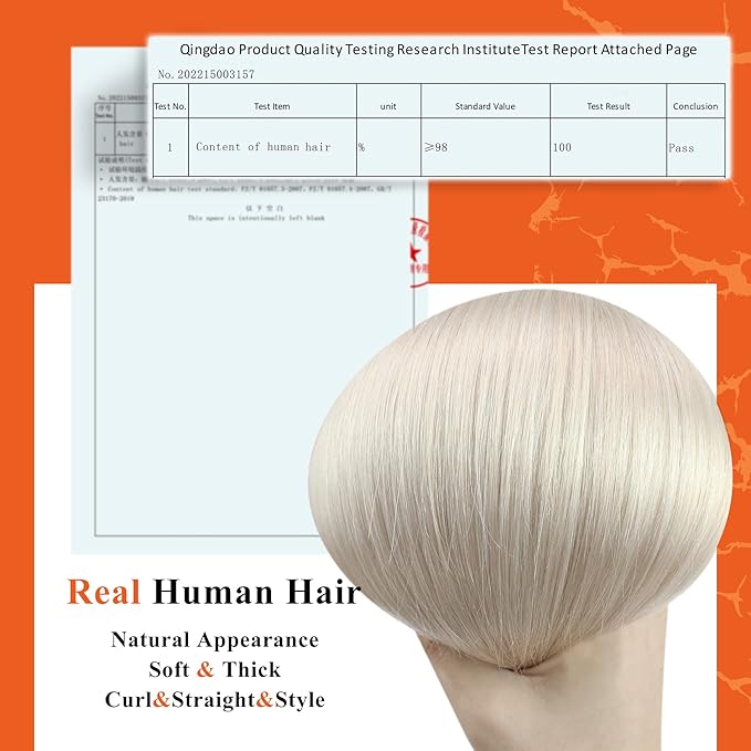 Full Shine Blonde Tape in Hair Extensions Color 1000 Blonde Remy Real Human Hair 14 Inch Double Sided Seamless Invisible Skin Weft Tape in Hair Extensions Brazilian Silky Add Volume 20 Pcs 50G