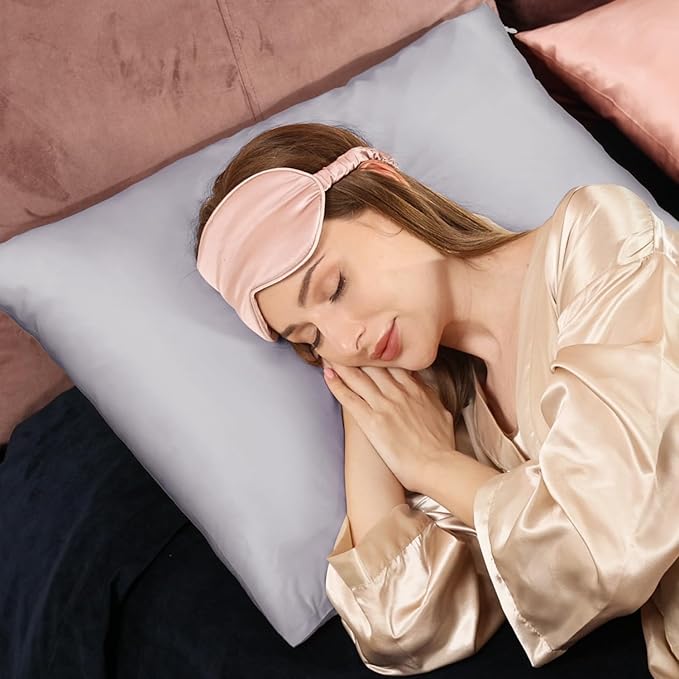 Adubor 100% Silk Pillowcase - Mulberry Silk Pillow Cases, 23 Momme 6A Grade Fibers, Silk Pillow Case for Hair and Skin Health, with Hidden Zipper (King 20''×36'', Silver Gray, 1PC)