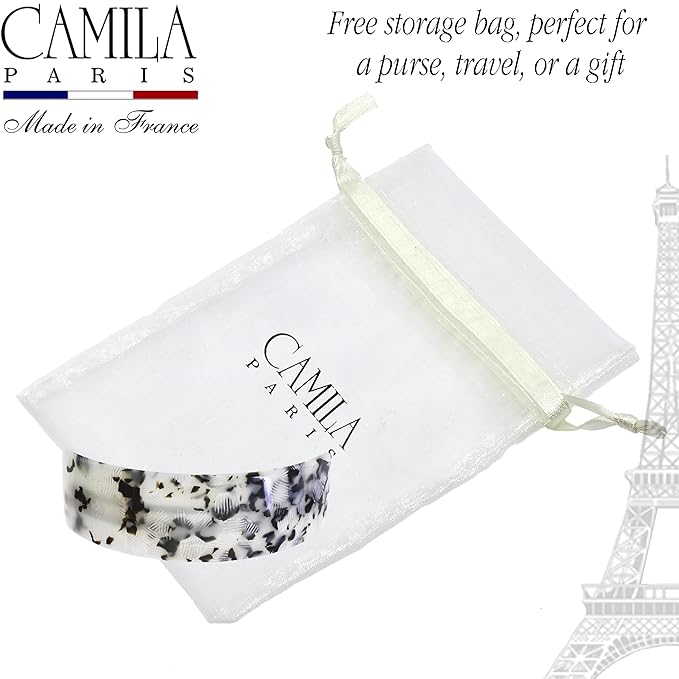Camila Paris CP3574 French Hair Barrette Clip for Girls for Thick Curly Wavy Long Hair, Strong Hold Grip Hair Clips for Women, Automatic, No Slip Styling Girls Hair Accessories, Handmade in France