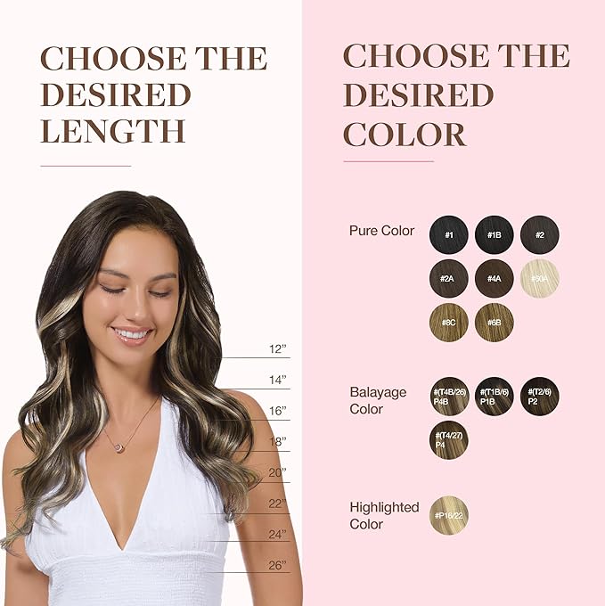 GOO GOO Clip in Hair Extensions Real Human Hair, Remy Human Hair Extensions Clip ins for Women, Natural Human Hair, 14inch 150g 9Pcs, 4/18 Balayage Chocolate Brown Highlighted Dirty Blonde