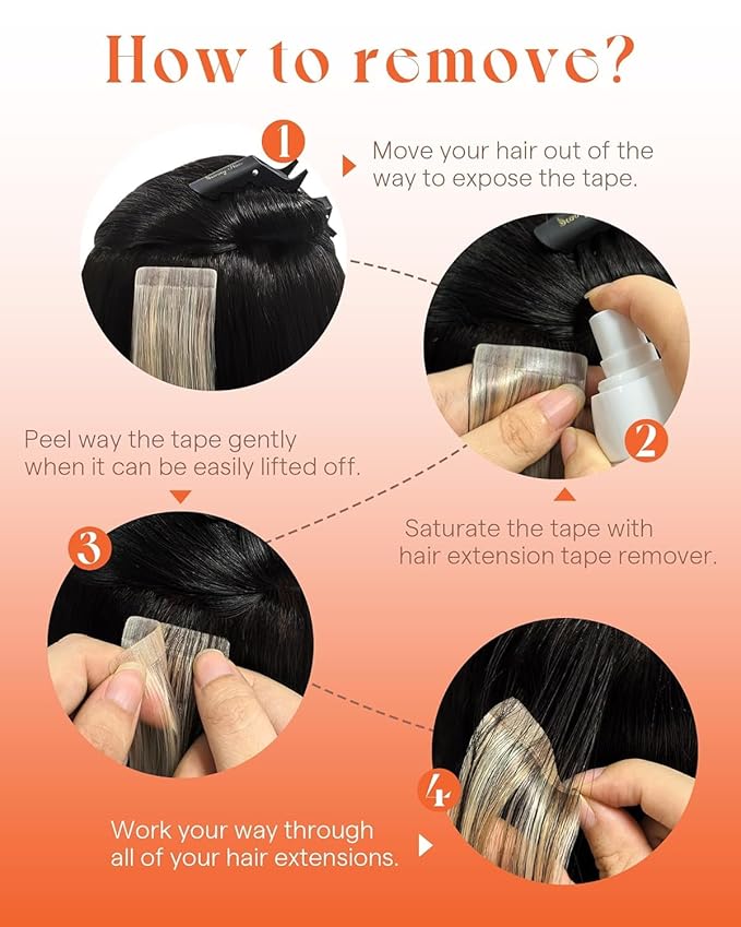 Sunny Hair Tape in Hair Extensions Real Human Hair Invisible Remy Hair Extensions Tape ins for Women Dark Brown 20 inch 25G