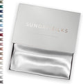SUNDAYSILKS™ 100% Mulberry Silk Pillowcase, Silk Pillow Cases for Hair & Skin, Superior to Satin Pillowcase, with Zipper, Standard, Queen, King Sizes, Anti-Wrinkle, Cooling, Non-Slip Silk Pillowcases