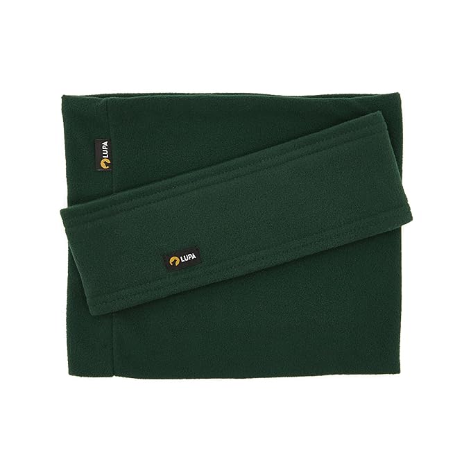 Lupa Handmade Unisex Triple-Layer Micro Fleece Headband Ear Warmer - Dark Green