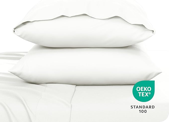 Bare Home Microfiber Pillow Cases - Standard Size Set of 2 - Cooling Pillowcases - Double Brushed - Easy Care - Envelope Closure (Standard Pillowcase Set of 2, Cream)