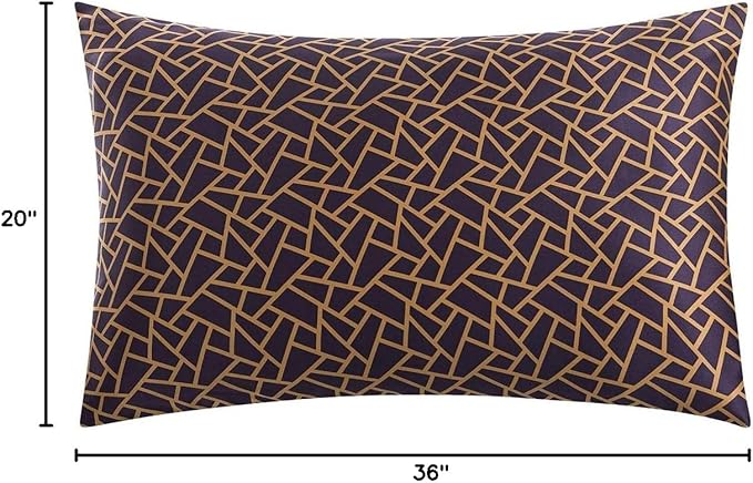 SLPBABY Silk Pillowcase for Hair and Skin with Hidden Zipper Print (King, Pattern26)