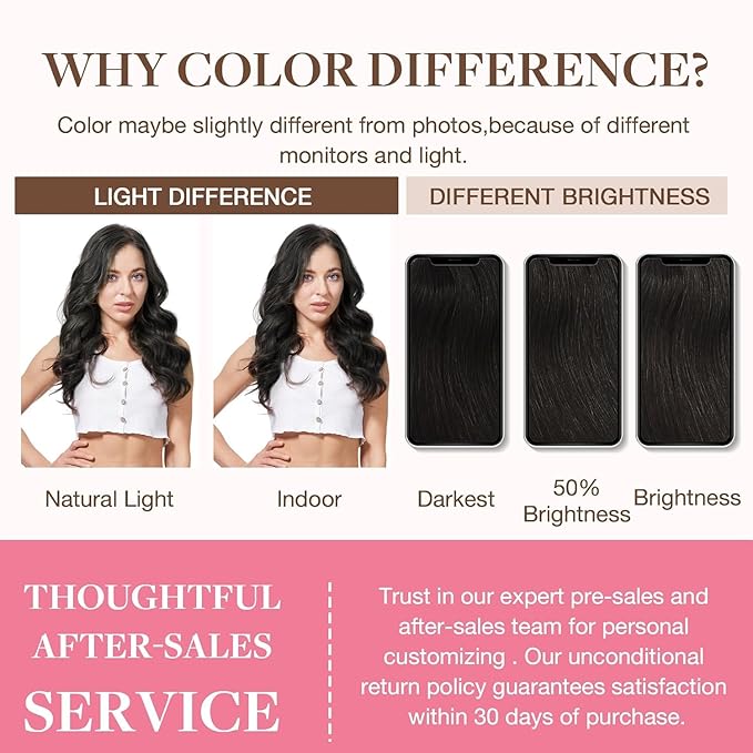 GOO GOO Clip in Hair Extensions Real Human Hair, Remy Human Hair Extensions Clip ins for Women, Natural Human Hair, 20inch 130g 7Pcs, #1B Natural Black