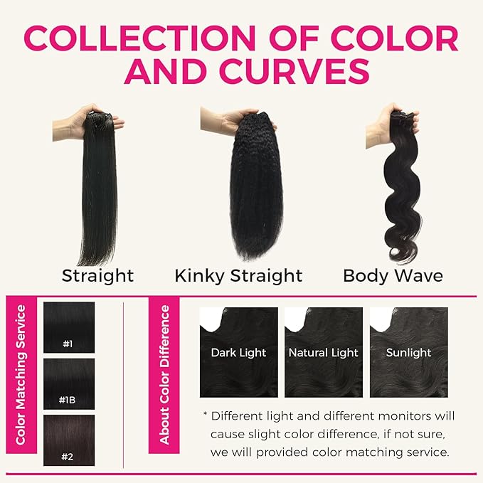 Lashey Clip in Hair Extensions Human Hair, Body Wave Remy Human Hair 24 Inch 120g 7pcs Natural Black #1B, Long Thick Clip in Hair Extensions for Black Women