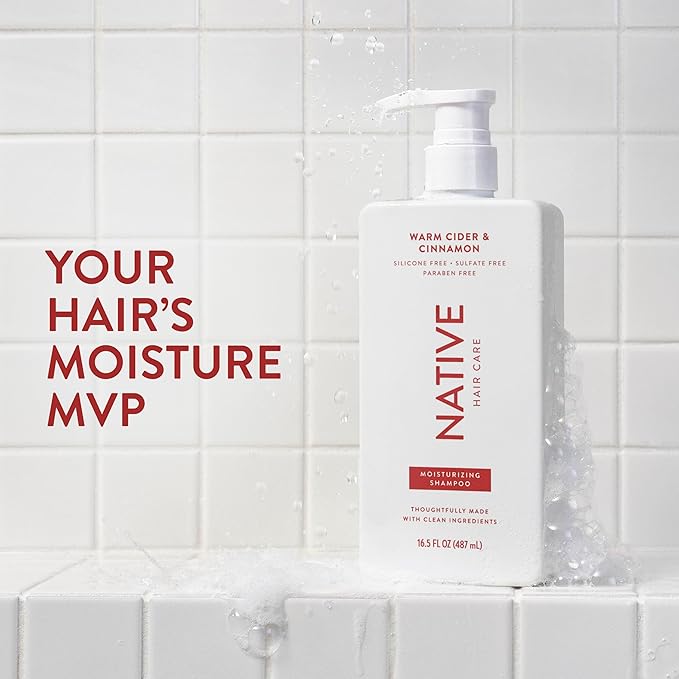 Native Warm Cider & Cinnamon Shampoo and Conditioner Contain Naturally Derived Ingredients | All Hair Types, Color & Treated, Fine to Dry Damaged, Sulfate & Dye Free - 2-Pack