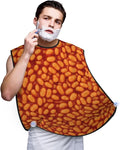Beard Trimming Catcher Apron, Waterproof Non-Stick Grooming Bib for Shaving, Ideal for Men Dad Father’s Day, Baked Beans Shave Bib