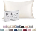 Bella Coterie Luxury Silk Pillowcase for Hair and Skin | 30 Momme | 100% Pure 6A Mulberry Silk | Super Soft | Perfectly Plush [Standard, White]