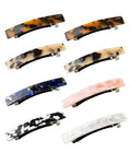 Hair Barrettes for Women, 8 Pcs Barrettes for Fine Thin Thick Hair, 3 Inch Acetate Small Clips Barrette No Slip, French Tortoise Shell Womens Girls Accessories