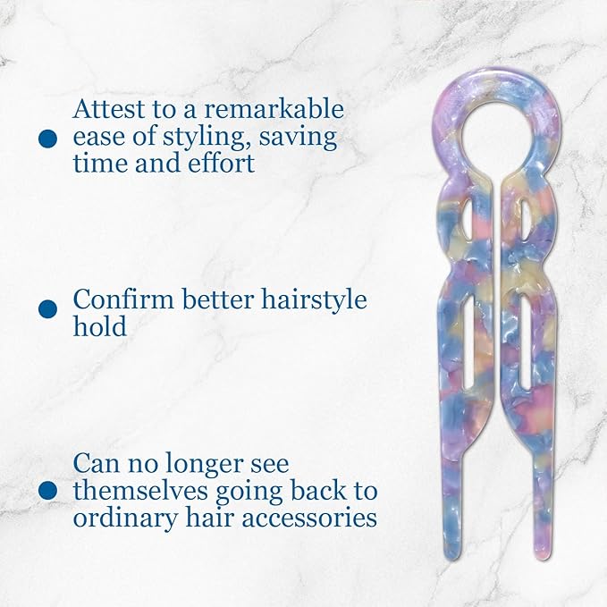 Prestige French Hair Pins, Prestige Hair Pin,New Hair Accessories, Elegant Hair Clips for Women, Suitable for All Hair Types (3PCS-H)