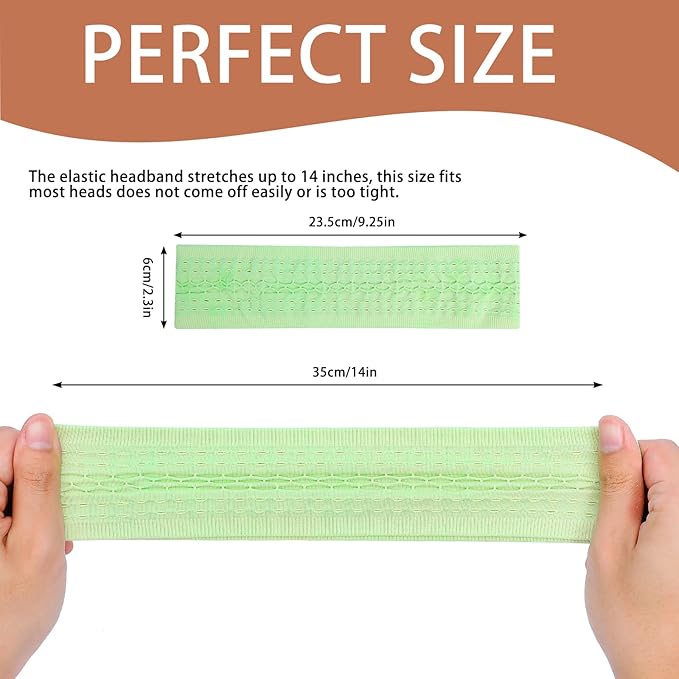 5PCS Wide Sport Headbands for Women Breathable Athletic Sweatbands Non Slip Silicone Fitness Headband Soft Elastic Exercise Hairbands for Yoga Running Sports Travel Indoor Gym