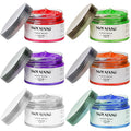 Temporary Hair Color Chalk, Hair Wax Color For Gifts, Birthday,Party, Cosplay DIY, Halloween, Christmas (6, Red Orange Purple Blue Green Gray)
