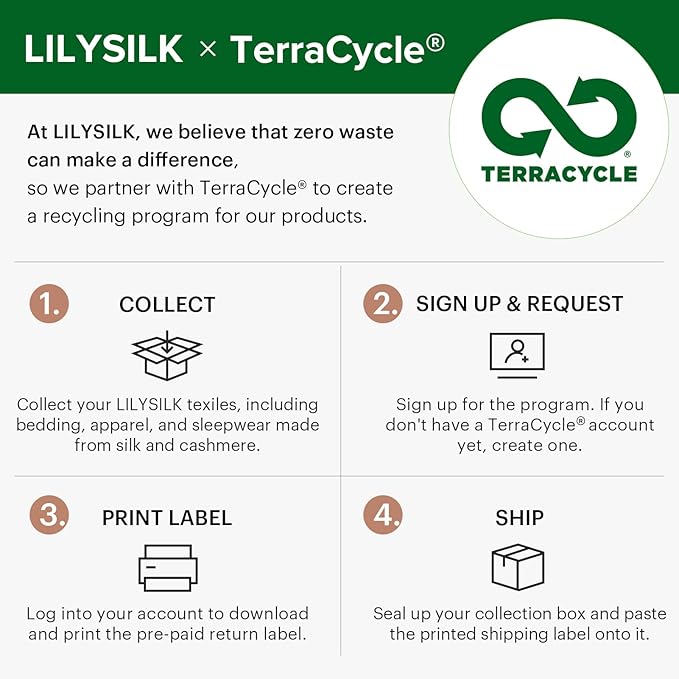 LILYSILK Silk Hair Scrunchies / Ties for Frizz & Breakage Prevention, 100% Mulberry, No Damage, Elastic ponytail Holders, 1Pc, Coffee