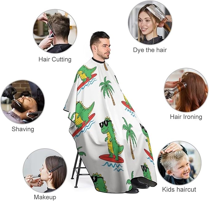 Hairdresser Cape with Neck Clasp for Coloring/Perming/Styling