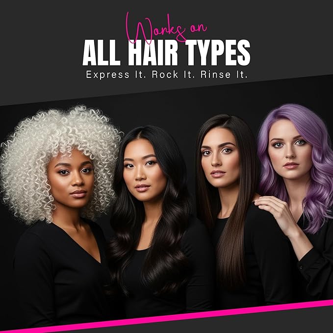 Herbishh Koloret Pastel Pink Hair Tint Spray (69g), Washable Temporary Color Mist for Light Hair, Quick-Dry, Non-Sticky Spray for Women, Travel-Friendly Root Touch Up