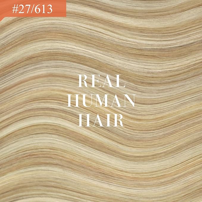 Ve Sunny Hair Extensions Ponytail Real Human Hair Wrap Around Clip in Ponytail Hair Extensions Straight Extensions Human Hair for Women Strawberry Honey Blonde Highlights Bleach Blonde 16inch 80G
