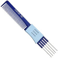 Lift Teasing Comb and Hair Pick - Stainless Steel Detangler Gripper - Anti Static Comb for All Hair Types - By Cantor