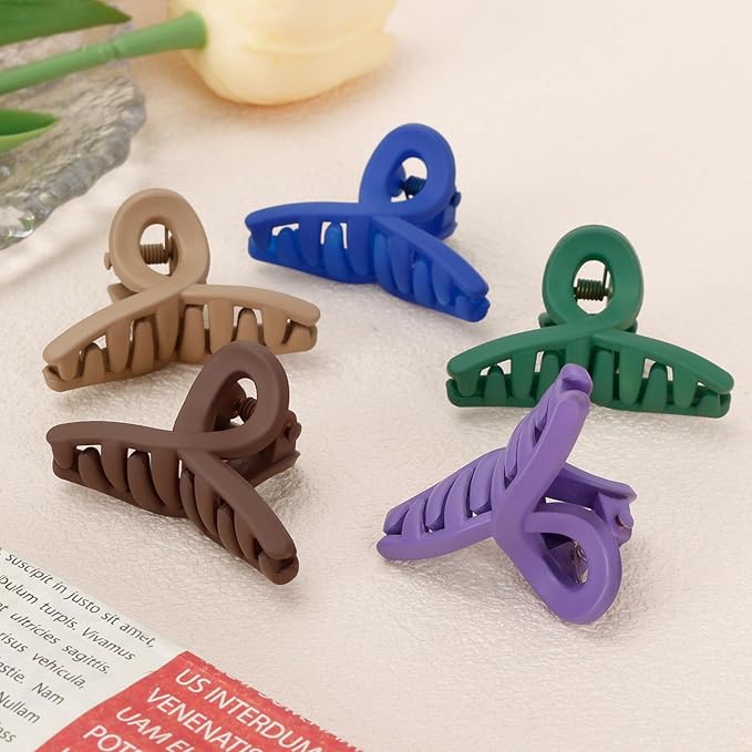 Mini Hair Claw Clips for Girls and Women Small Hair Clips Colorful Cute Butterfly Clips Hair Accessories 10 Pcs