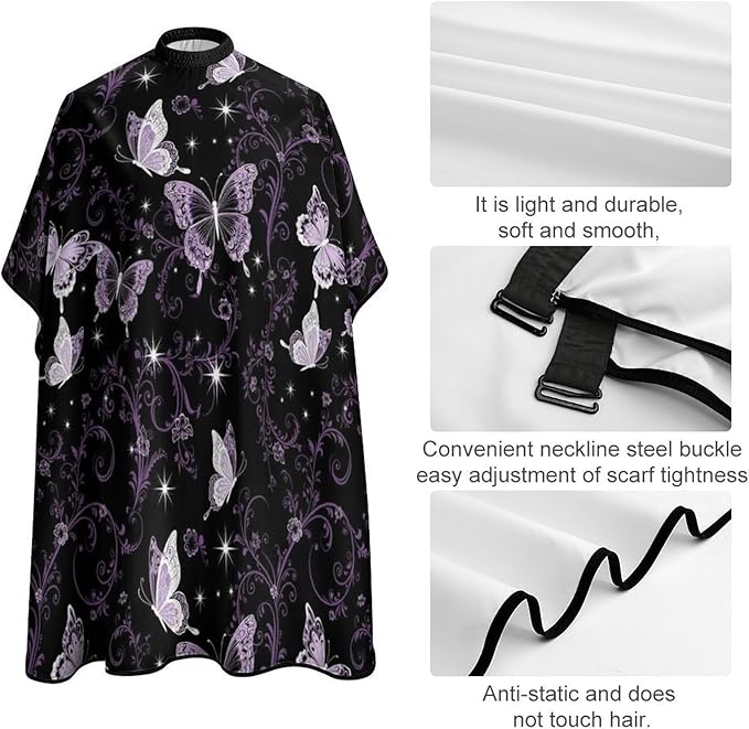 Barber Cape Waterproof Lining Anti Static Design for Salons/Home Use