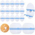 60 PCS Ear Covers, Large Size Upgarde Silicon-Gel Material Ear Covers with Cotton Ball Waterproof Ears Protection Disposable Ears Plugs for Adults and Babies Shower Bath Hair Washing Swimming