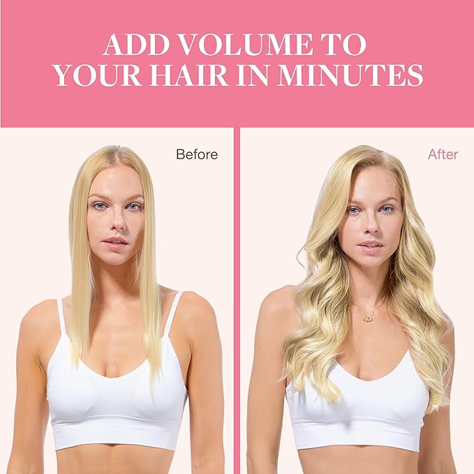 GOO GOO Clip in Hair Extensions Real Human Hair, Remy Human Hair Extensions Clip ins for Women, Natural Human Hair, 22inch 150g 7Pcs, 18D/22F Dirty Blonde Highlights