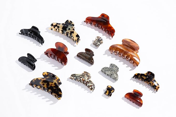 France Luxe Mini Oval Claw Clip - Tortoise