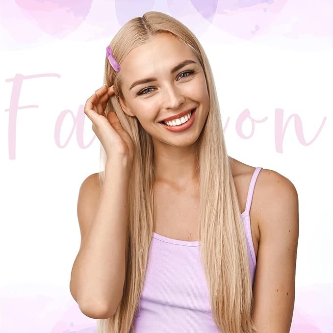 12 Pieces Hair Barrettes for Women Tortoise Shell Acetate French Skinny Clip Automatic Ponytail Barrettes for Women Fine Thin Hair Accessories(Stylish Color)