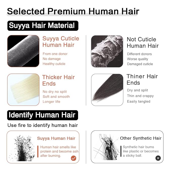 SUYYA Tape in Hair Extensions Human Hair Platinum Blonde 18 Inch 50g/pack 20pcs Straight Seamless Skin Weft Tape in Real Human Hair Extensions(18inch #60)