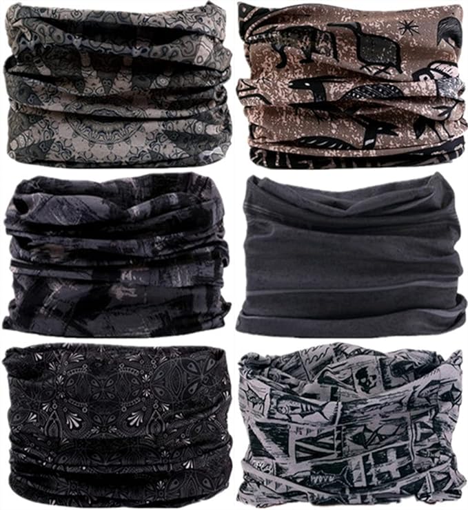 Headband Neck Gaiter Head Wrap Headwear Face Mask Magic Scarf Bandana for Men and Women