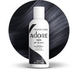Adore Semi Permanent Hair Color (121 Jet Black) | Vegan & Cruelty-Free Black Hair Dye | No Ammonia, No Peroxide, No Alcohol | 4 Fl Oz (Pack of 1)