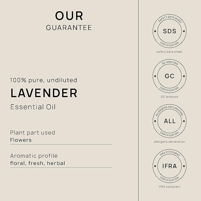 VINEVIDA Lavender Essential Oil - Gallon Lavender Oil Undiluted - Bulk Gallon Essential Oil for Soap Making & DIY Candle Scents - 8 lbs