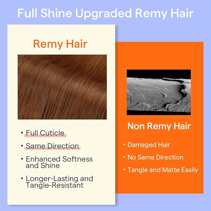 Full Shine Auburn Hair Extensions Real Human Hair Auburn Clip in Extensions for Short Hair for Bob 12 Inch 7 Pcs 95 G