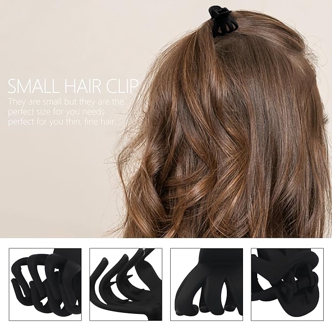 20 Count Hair Clip - Octopus Claw, 1.18 Inch, Candy-Color, for Women and Girls Fine Hair
