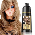 Natural Color Hair Dye Shampoo 3 IN 1, Instant Hair Coloring, Gray Coverage for Men & Women, Beard Dye Vegan Ammonia Free & Paraben-Free, Champú Para Canas Mujer & Hombre (LIGHT BROWN)