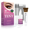 Eyelash & Eyebrow Color Kit, Professional Instant Lash & Brow Color Kit, Easy to Use with Natural Results, DIY Hair Coloring Eye Brow & Eye Lash Set for Beginner Salon Beauty 7ml (Coffee/Dark Brown)