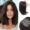 Hair Toppers for Women Large Base Toppers Hair Pieces for Women with Thinning Hair Clip Ins Fake Bangs Perfect Solution for Thinning-hair and Stylish Upgrade 15 Inch