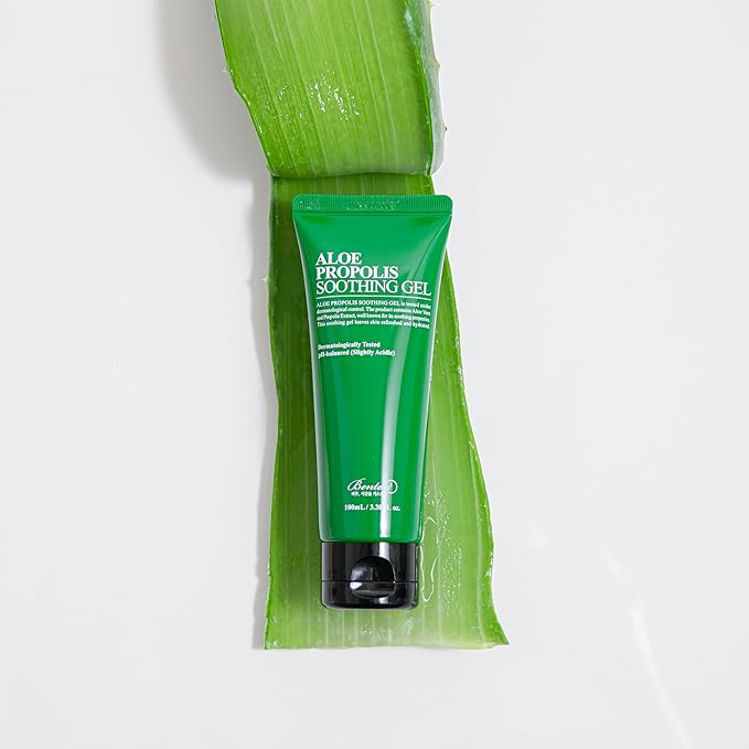 BENTON Aloe Propolis Soothing Gel, 3.38 fl oz – Lightweight After-Sun Moisturizer for Face, Travel-Friendly Size, Organic Aloe Vera