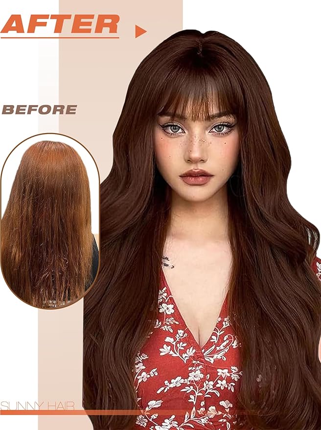 Sunny Hair Tape in Hair Extensions Real Human Hair Invisible Remy Hair Extensions Tape ins for Women Auburn Brown 16 inch 20Pcs 50G