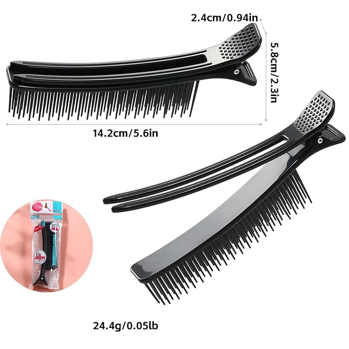 4pack Grip Clips for Hair Sectioning Styling, Haircuts Coloring cosmetology supplies hair cutting clips